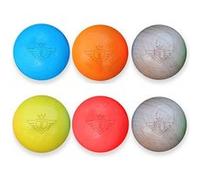 Engelhart Cochonnets en bois – Lot de 6 30 mm – 4 colorés + 2 naturels – Buts de pétanque