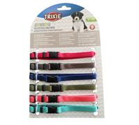 6 colliers S-M 17 à 25 cm x 10 mm pour chiot. assortiment de couleurs