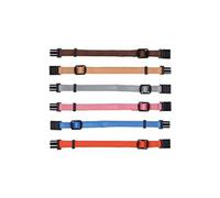Colliers Chiot - S-M: 17-25 Cm/10 Mm, 6 Pcs, Brun, Beige, Gris, Rose, Bleu, Orange