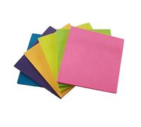 (6 Colores) Ensemble de 1200 Notes Adhesives Multicolores, Format 76 x 76 mm, Bloc de Notes Autocollantes, Idéal pour Bureau, Maison, École, Organisation Facile et Rappel Efficace