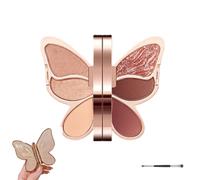 6 Colors Butterfly Shape Eyeshadow Palette, Versatile Unique Creative Animal Palette, Waterproof Sweat Proof Long Lasting Eye Shadow Pallet, for Beginners Travel Everyday Party Makeup