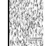 6 Columns Columnar Pad: Accounting Note Pad, Marvel Cover, Ledger Journal Book, 8.5" x 11", 100 pages (6 Column Columnar Pad)