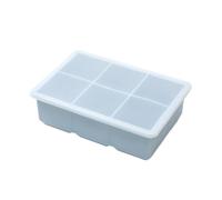 6 Compartiments Bac À Glaçons Avec Couvercle Flexible De Qualité Alimentaire Silicone Ice Cube Moule Plateau Pour Congélateur Maison BRICOLAGE Boissons