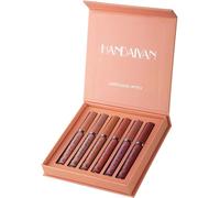 6 Couleur Lipgloss Kit De Maquillage Avec Coffret Cadeau, Rouge À Lèvres Liquide Mat Longue Tenue Waterproof Liquid Lipstick Matte (Couleur A)