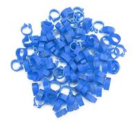 6 Couleurs 100 Pcs / Sac 8MM 001-100 Bandes de Jambes Oiseau en Plastique Numérotées Anneaux Poule Pigeon Jambe Volaille Colombe Poussins Oiseaux Perroquet Clip Anneaux Bande[Bleu]Aliments solides