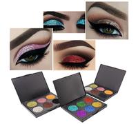 6 Couleurs/24 Couleurs Pôlette De Fard À Paupieres Scintillant Poudre Ombre À Paupieres Cosmetiques Maquillage Pigments De Haute Qualite