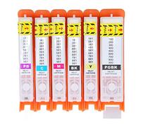 6 Couleurs Cartouche d'encre Remplacement Recharge Jet d'encre Boîte Imprimante Accessoires pour TS705 TR7550 TS TR Imprimante