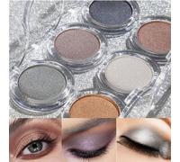 6 Couleurs Paillettes Miroitant Brillant Fard À Paupieres Nacre Metallique Ombre À Paupieres Poudre Pigment Fard À Paupieres Maquillage Cosmetiques Pour Les Yeux