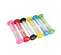 6 couleurs Sablier Sablier Sable Horloge Timers 30sec/1 min/2 min/3 min/5 min/10 min