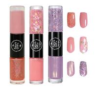 6 Couleurs Vernis Semi Permanent Pailleté Ongles Gel Uv Set Soak-Off Manucure Vernis à Ongles Gel Brillant Perle Gel Brillant Séchage Rapide & Longue Durée Manucure À Faire Soi-Même À Domicile 8ml