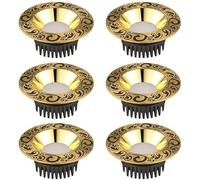 6 Count12W14W16W18W Brass Spotlight with Hand Drawn Auspicious Clouds Can Lights 4in 5in LED Recessed Downlight Round d Finish Ceiling Panel Light,14w-4000k
