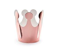 6 Couronnes en carton roses gold métallisées 6 cm