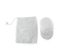 6 Coussinets D'allaitement Lavables Blanc TU