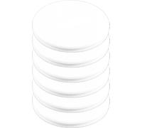 6 couvercles Ø 12,5 cm en blanc pour saladier en mélamine et en verre Ø 12 cm