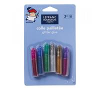 6 Crayons De Colle Pailletée - Assortiment Couleur - Lefranc Bourgeois
