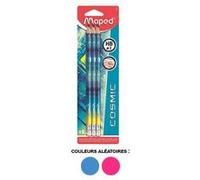 6 Crayons Graphite - Embout Gomme - Mine Hb - Cosmic Teens - Maped