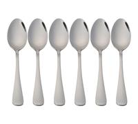 6 Cuillères à Soupe 20 x 4,4 cm en Acier Inoxydable Hautement Poli 18/0