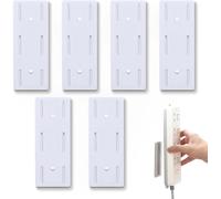 6 De Barrette D'Alimentation Auto AdhéSif Support De Barrette D'Alimentation Murale Sans Trou Peut êTre Utilisé Pour Les BoîTes à Mouchoirs Les Routeurs Sans Fil Les Multiprises Sous Le Bureau
