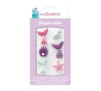 SCRAP COOKING Décosucres Sirène - Décor Sucrés pour Gâteaux, Pâtisseries,15 g - 7012