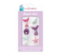 6 décors sucrés Sirène Scrapcooking