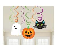 6 Deko Swirls Halloween Friends