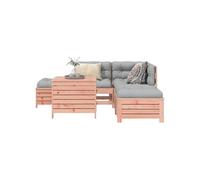 6-delige Loungeset massief douglas vurenhout3250698