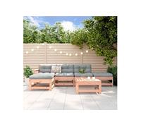 Vidaxl Salon De Jardin 6 Pcs Bois Massif Douglas