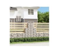 vidaXL Gabions en fil galvanisé, treillis pour clôture de jardin - 6 pièces