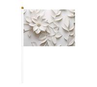 6 drapeaux imprimés double face avec gravure blanche pure de 14 x 20,8 cm, adapté pour les activités d'équipe encourageant