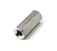 6 écrous de connexion hexagonaux longs M4x7x12, à tige ronde en acier inoxydable 304(M5x8x10)