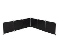6 éléments plastiques pour enclos Kerbl Noir 1,5 cm