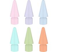 6 Embouts Compatibles Avec Apple Pencil 2E Génération, Apple Pencil 1Ère Génération, Apple Pencil (Usb C) Et Apple Pencil Pro Tips (Rose/Violet/Bleu Clair/Vert/Turquoise/Orange)[H824]