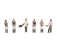 6 Employés de restauration - FALLER 151692 - HO 1/87