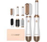 6 En 1 Airbrush Sèche-Cheveux Air Styler,Brosse Soufflante Hair Styler Avec 6 Accessoires,Seche Cheveux,Fer A Boucler,Brosse Soufflante,Brosse Lissante Pour Cheveux,Pour Sécher,Lisser