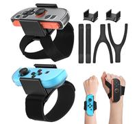 6-en-1[ / ] Bracelet pour Switch Just Dance 2026 2025 2024 2023, Dragonne pour Switch Sports Jeux pour Nintendo Switch 2/Switch/OLED Joy-Pad Contrôleur , Ajustable en Fonction de L'étui