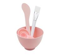 6 en 1 plastique portable masque masque mélange bol avec cuillère bâton spatule pinceau bricolage fait maison kit de mélange soins de la peau soin du visage accessoires (couleur aléatoire)