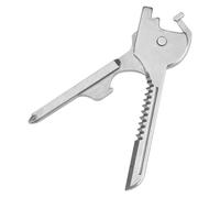6 En 1 Porte-CléS Multitool Rustproof Key Multititool Avec Des Ouvertures De Pinces De Printemps Et Une Clé à Outils De Survie Plus Portable Pour La PêChe Au Camping