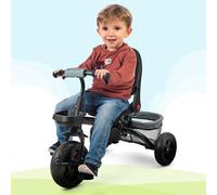 6 en 1 Tricycle Enfant Gris,Vélos et véhicules pour Enfants pour 10 Mois à 5 Ans, Vélo Poussette Enfant avec Siège Réversible Pare Soleil Et Pédale