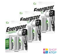 6 ENERGIZER C HR14 ACCU RECHARGEABLE BATTERIES POWER PLUS 1.2V NiMH 2500mAh NEUF