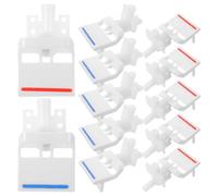 6 Ensembles Bec Verseur de Rechange, Robinet Plastique | Bouton Poussoir Type Piano, Sortie Inclinée Antidérapante, pour Fontaines et Refroidisseurs D’eau