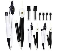 6 Ensembles Compas de Dessin Technique Standard | Métal et Plastique, Haute Précision, Outil pour Tracer des Formes Rondes, Usage Scolaire et Atelier Couleur Aléatoire