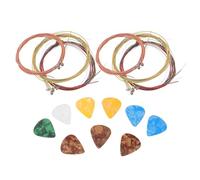 6 Ensembles Cordes de Guitare Folk en Cuivre, Lot de Sets de | Stabilité D’accord Améliorée, Son Clair et Nettes, pour Scène, Chant Extérieur et Apprentissage