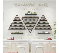 6 Ensembles de Supports de Rangement de Vernis à Ongles muraux en métal, Organisateur d’étagères pour Bouteilles d’huiles essentielles, présentoir Triangulaire pour Salon, Magasin et Maison
