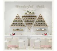 6 Ensembles de Supports de Rangement de Vernis à Ongles muraux en métal, Organisateur d’étagères pour Bouteilles d’huiles essentielles, présentoir Triangulaire pour Salon, Magasin et Maison