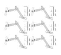 6 Ensembles Limiteur de Fenêtre à Charnière Sécurité, en Acier | Installation sans Perçage, Angle D’Ouverture Maximal Restreint, Circulation D’Air Frais, pour Fenêtres de Chambres Donnant