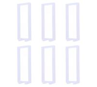 6 Ensembles Présentoir Transparent de Bijoux Flottants | PE et ABS, Deux Membranes Flexibles, Protection la Poussière, pour Bureau ou Coiffeuse