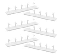 6 Ensembles Support en Plastique Blanc Détachable pour Faux | Planche D’entraînement, Usage Peinture et Pratique, Reconfiguration Facile, Nettoyage Simple, pour Salon