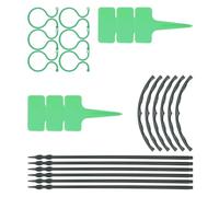 6 Ensembles Treillis de Jardin en Plastique Vert