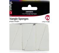 6 Éponges En Triangle Blanches (Taille Unique) Multicolore