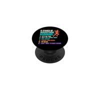 6 étapes de Marathon Course drôle Coureur Marathon 26.2 PopSockets PopGrip Adhésif